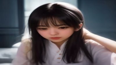 动漫美女被操二次元内容生态专题视频封面，紫色渐变薄荷绿点缀