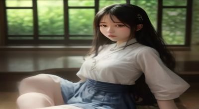动漫美女被操二次元内容生态地图，紫色调插画风格封面图