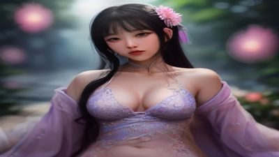 美女被操与美女性感露乳搜索意图对比分析视频封面，薰衣草紫背景图表